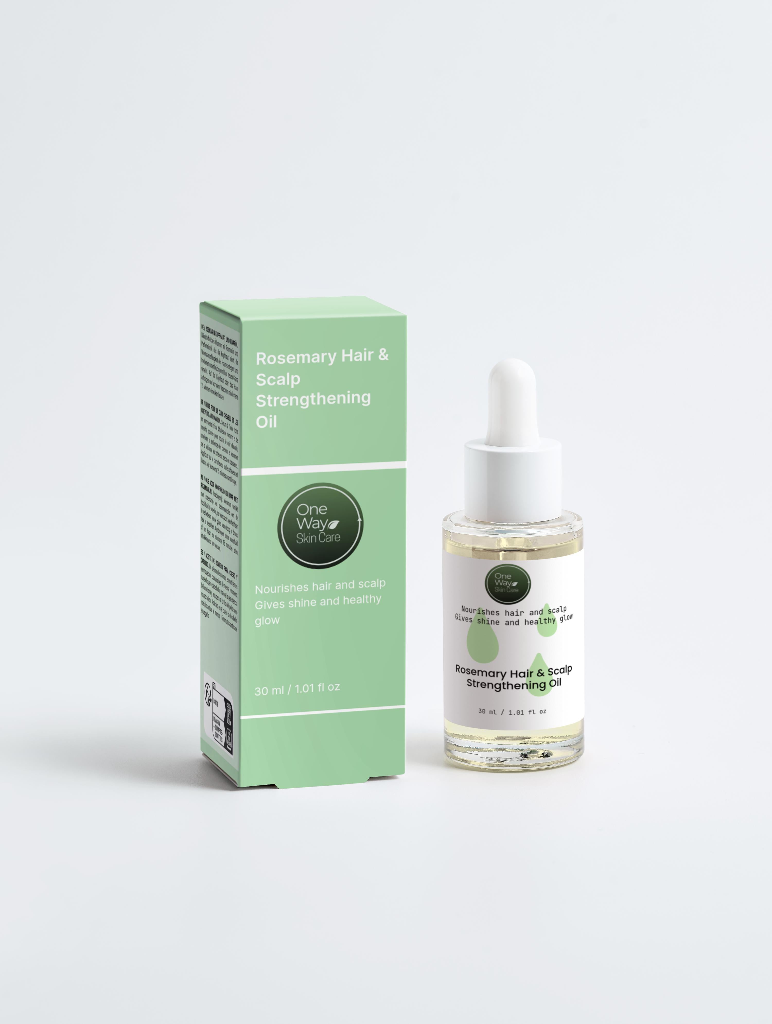Rosemary Hair & Scalp Strengthening Oil - One Way Skin Care