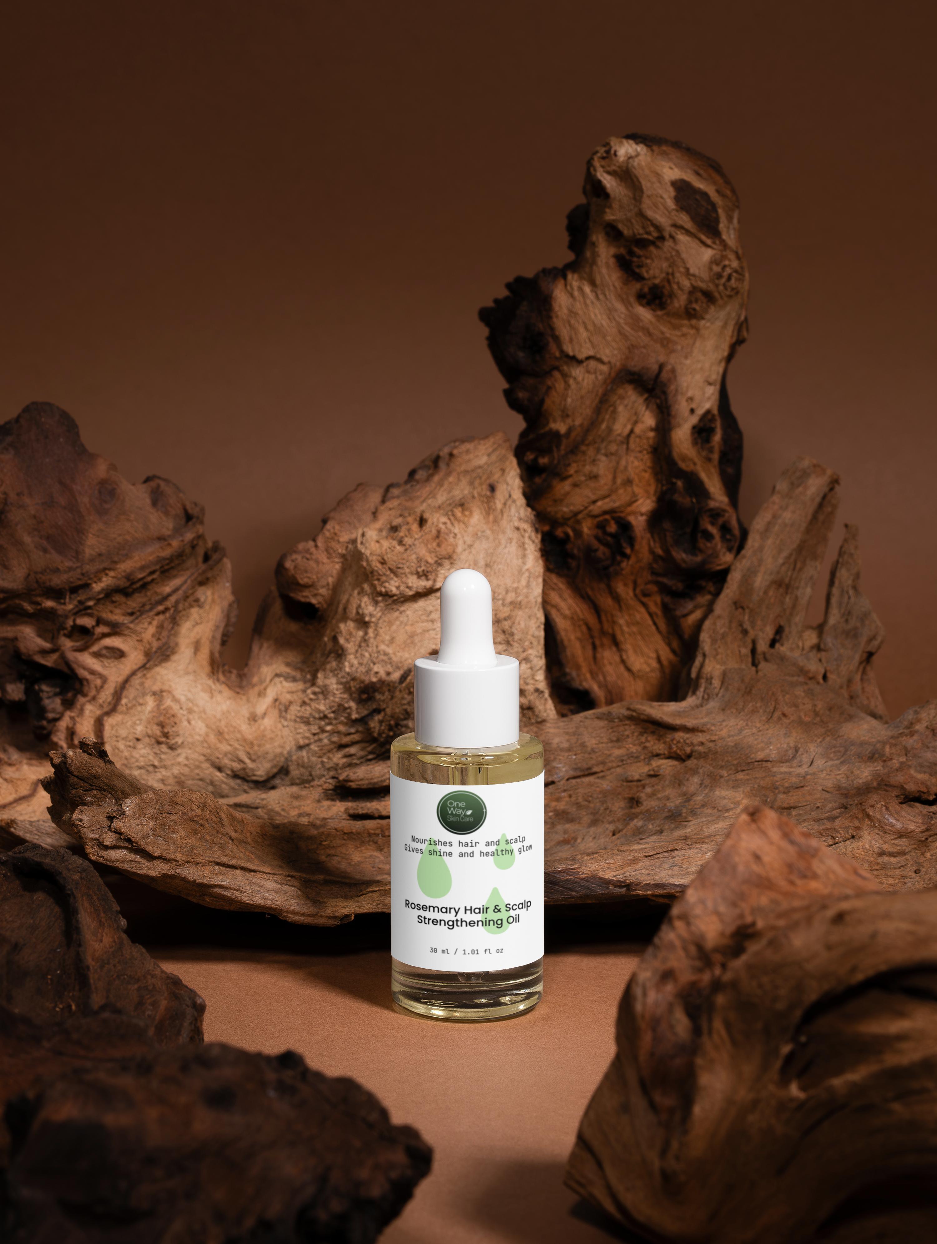 Rosemary Hair & Scalp Strengthening Oil - One Way Skin Care