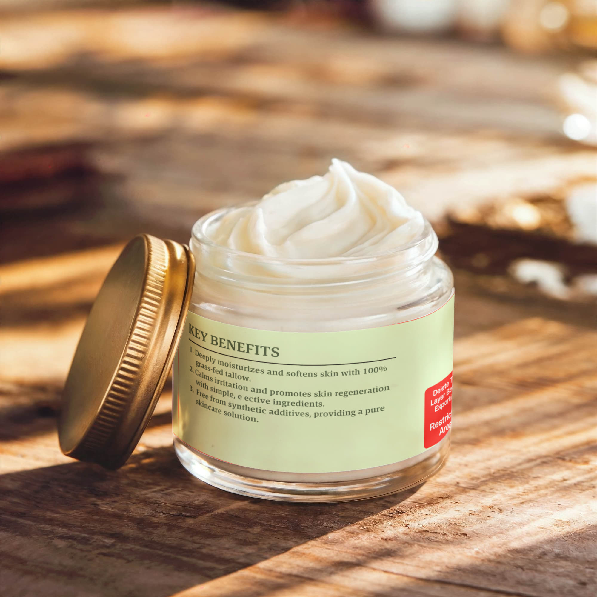 Whipped Grass - Fed Tallow Balm with Vanilla Bean - One Way Skin Care